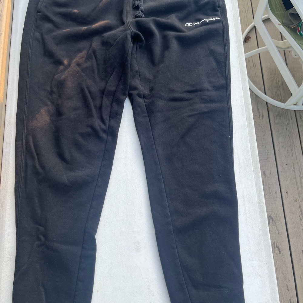 champion black joggers